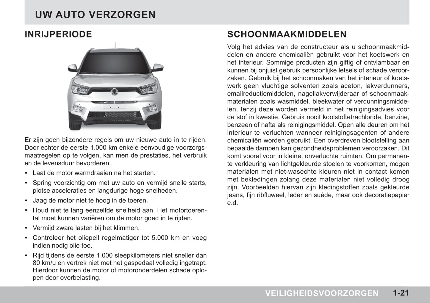 2015-2018 SsangYong Tivoli Manuel du propriétaire | Néerlandais