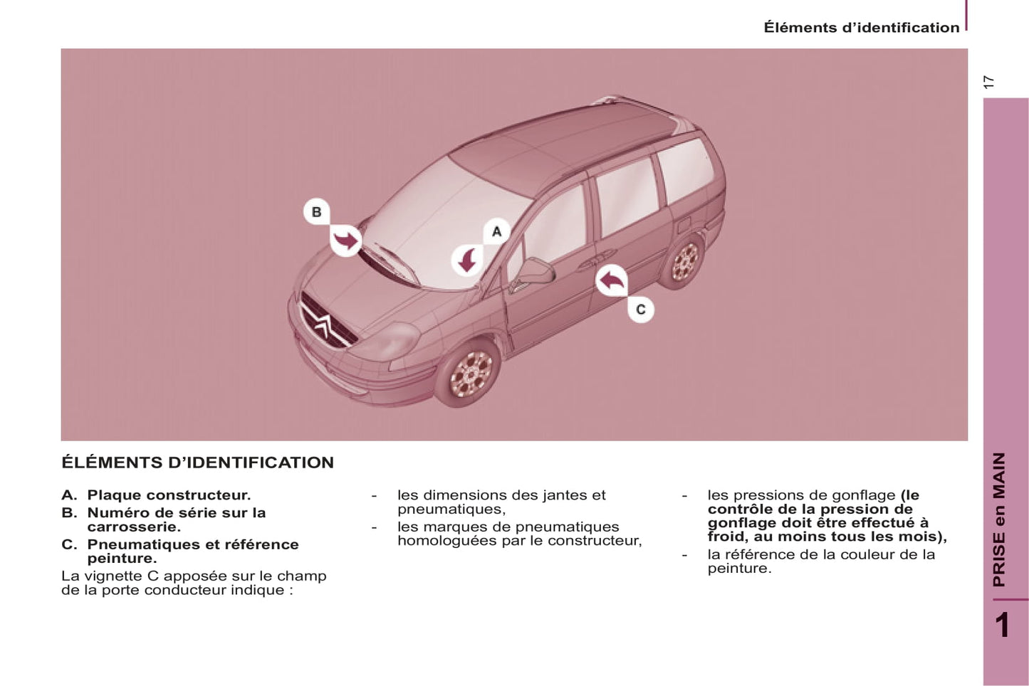 2013-2014 Citroën C8 Owner's Manual | French