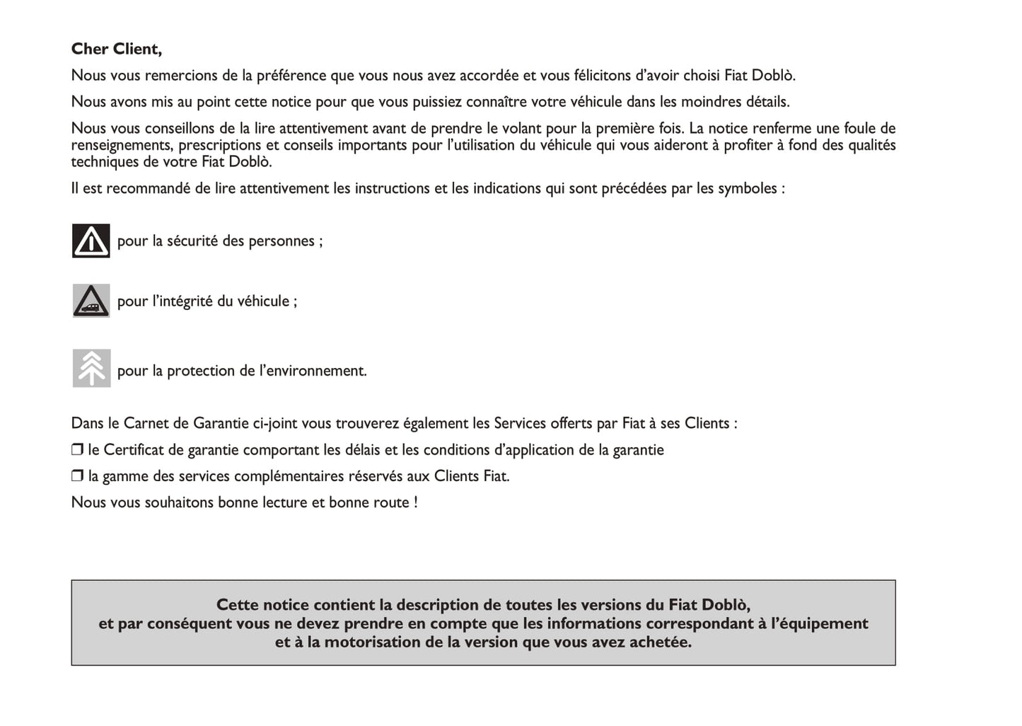 2012-2013 Fiat Doblò Gebruikershandleiding | Frans