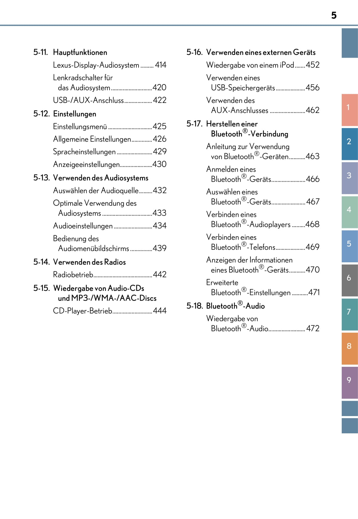 2018-2019 Lexus CT 200h Manuel du propriétaire | Allemand