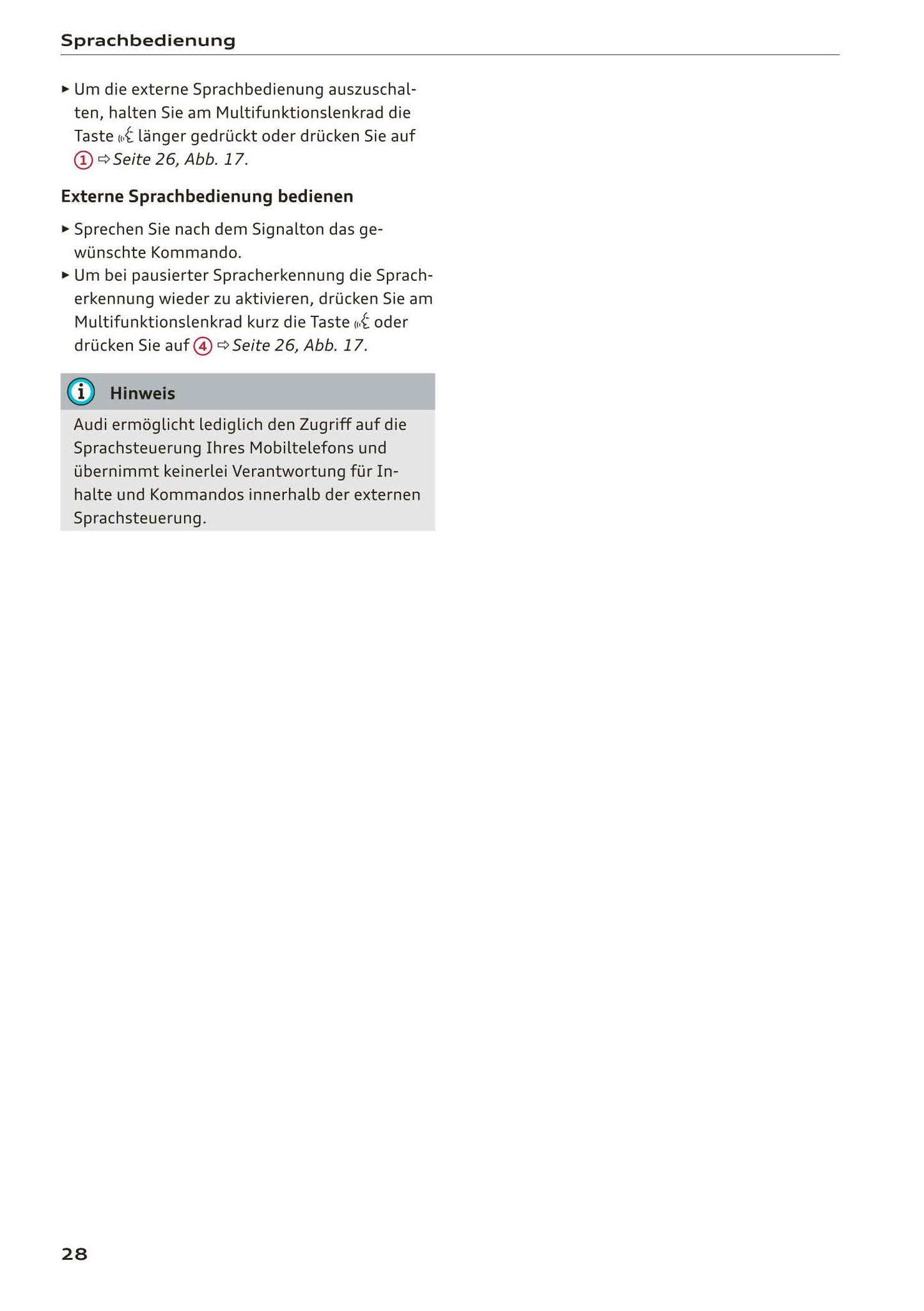 2018-2023 Audi A1 Manuel du propriétaire | Allemand