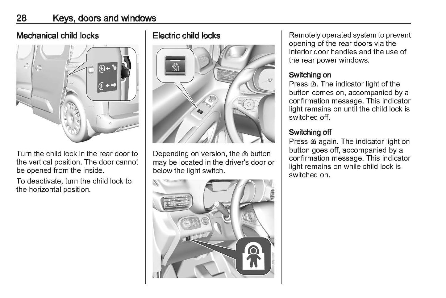 2018-2023 Vauxhall Combo Manuel du propriétaire | Anglais