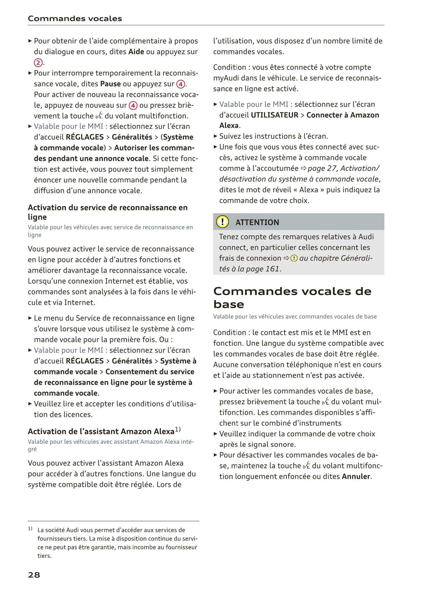 2018-2022 Audi A1 Gebruikershandleiding | Frans