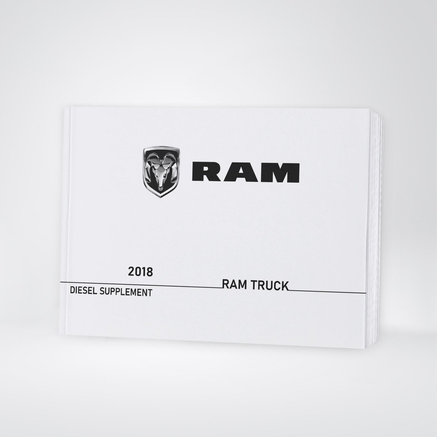 2018 Ram Truck Diesel Manuel du propriétaire Supplement | Anglais