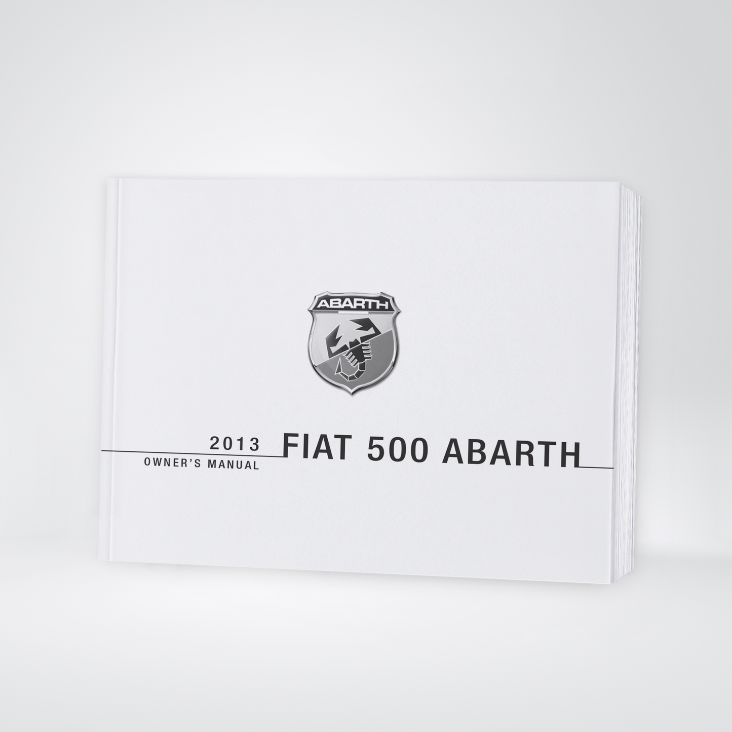 2013 Abarth 500 Owner's Manual | English
