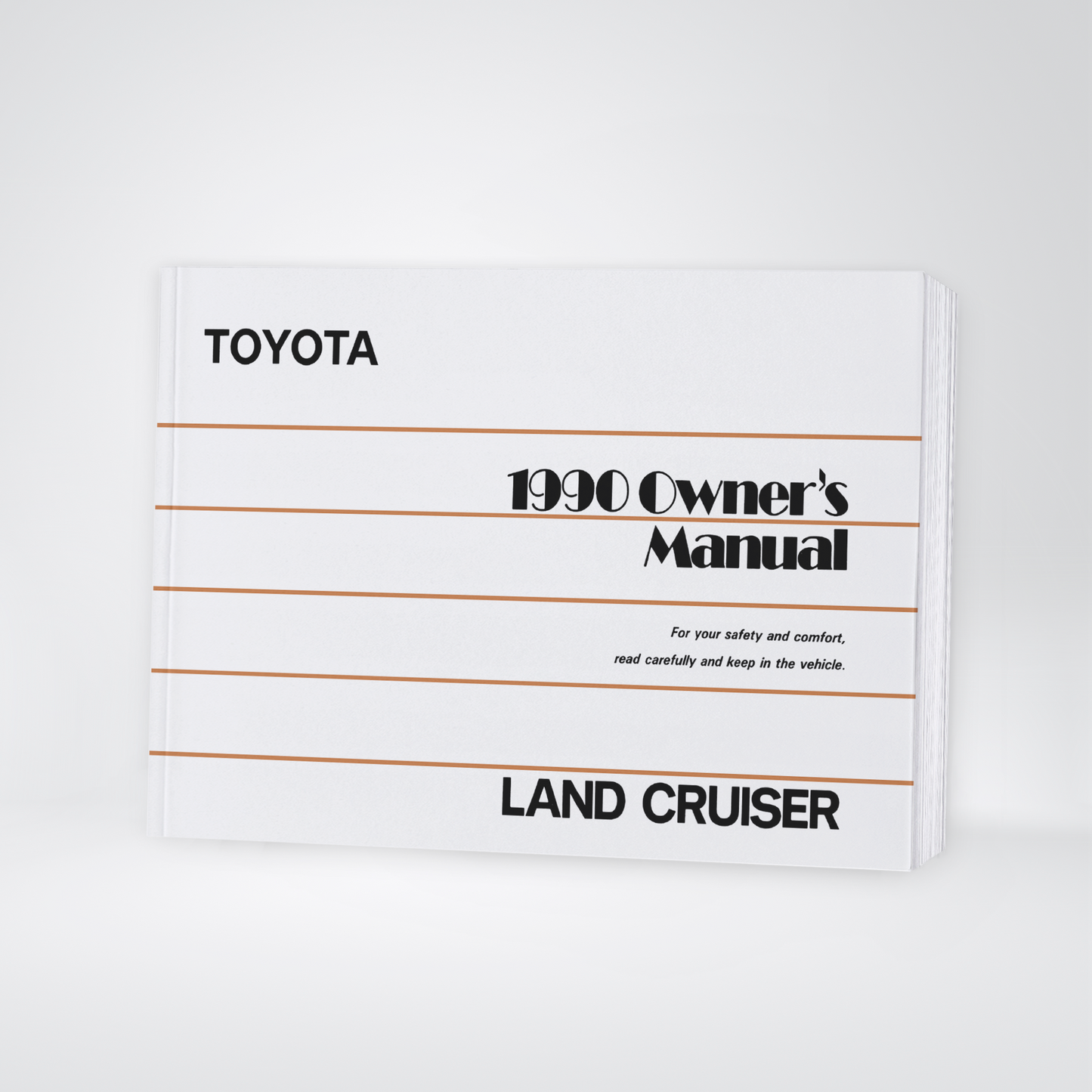 1990 Toyota Land Cruiser Gebruikershandleiding | Engels