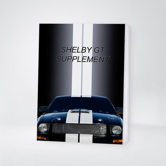 2007 Ford Shelby GT Aanvullende Handleiding | Engels