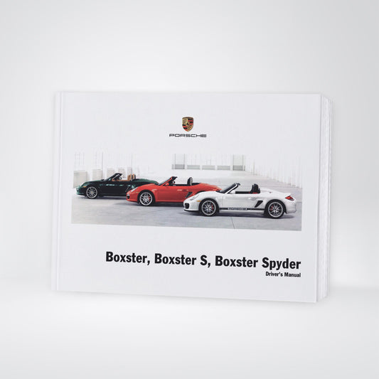 2012 Porsche Boxster/Boxster S/Boxster Spyder Owner's Manual | English