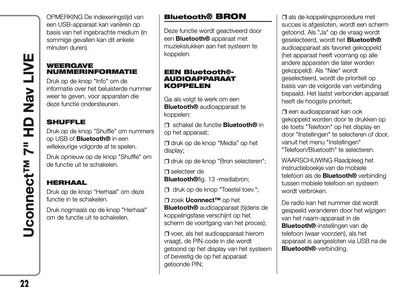 2016-2018 Abarth 500/595/695 Uconnect 7.0 Nav Handleiding | Nederlands