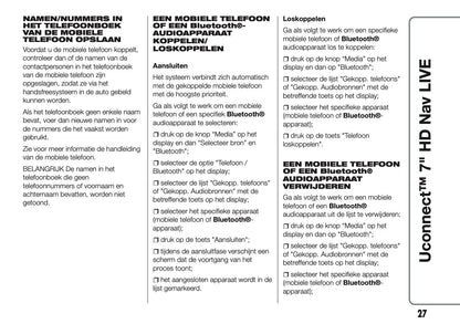 2016-2018 Abarth 500/595/695 Uconnect 7.0 Nav Handleiding | Nederlands