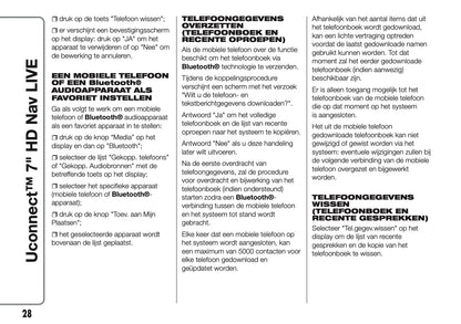 2016-2018 Abarth 500/595/695 Uconnect 7.0 Nav Handleiding | Nederlands