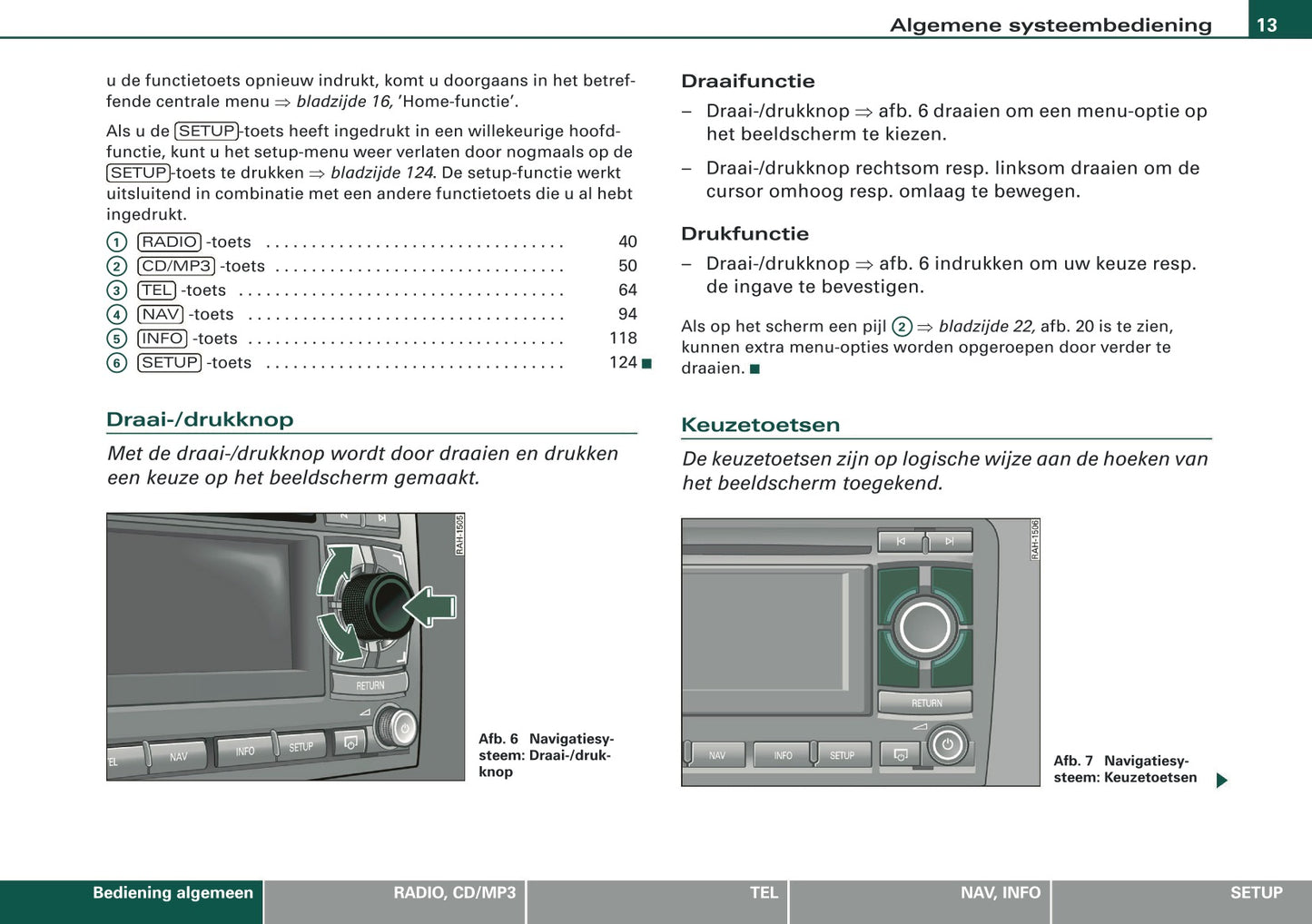2007-2008 Audi A4 Cabriolet Navigatie Systeem BNS 5.0 Handleiding | Nederlands