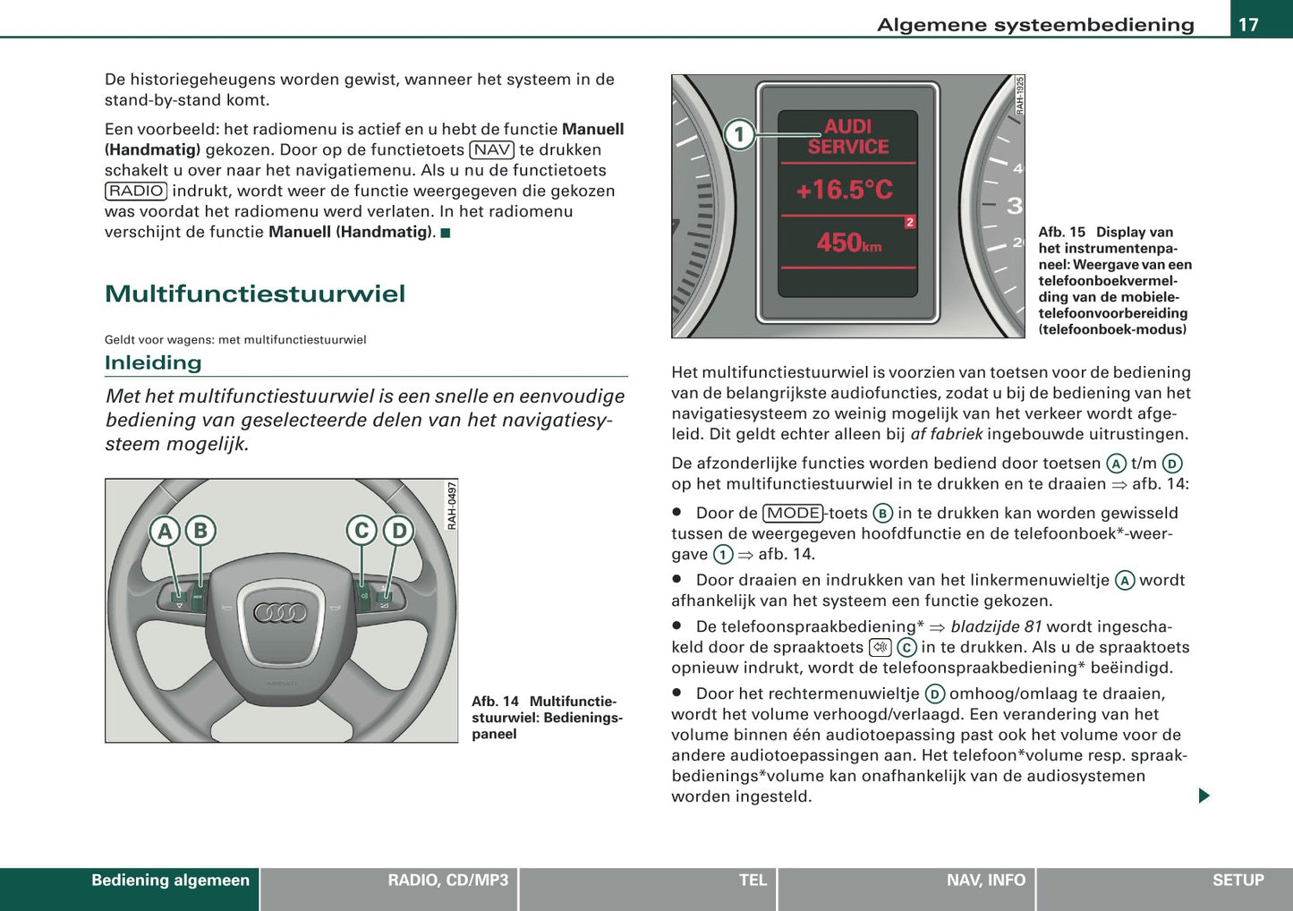 2007-2008 Audi A4 Cabriolet Navigatie Systeem BNS 5.0 Handleiding | Nederlands