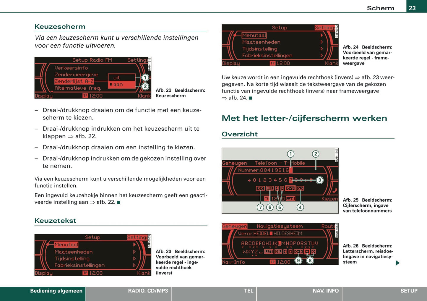 2007-2008 Audi A4 Cabriolet Navigatie Systeem BNS 5.0 Handleiding | Nederlands