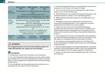 2008-2010 Audi MMI Navigatie Plus Infotainment Handleiding | Nederlands