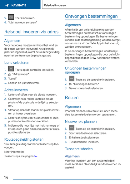 2023 BMW 1 Serie Infotainment Handleiding | Nederlands