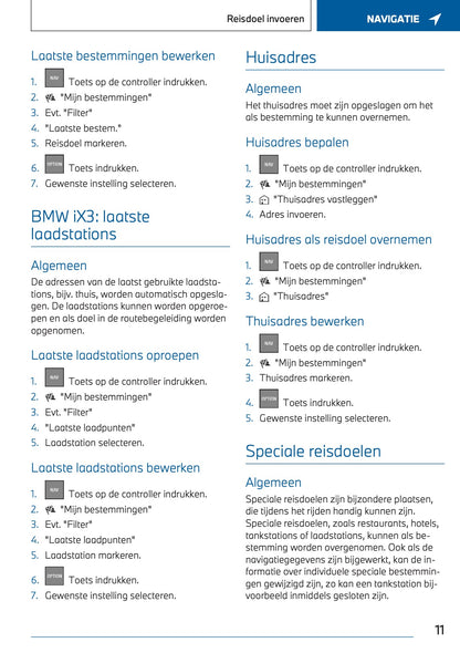 2023-2024 BMW X3 Plug-in-Hybrid Infotainment Manual | Dutch