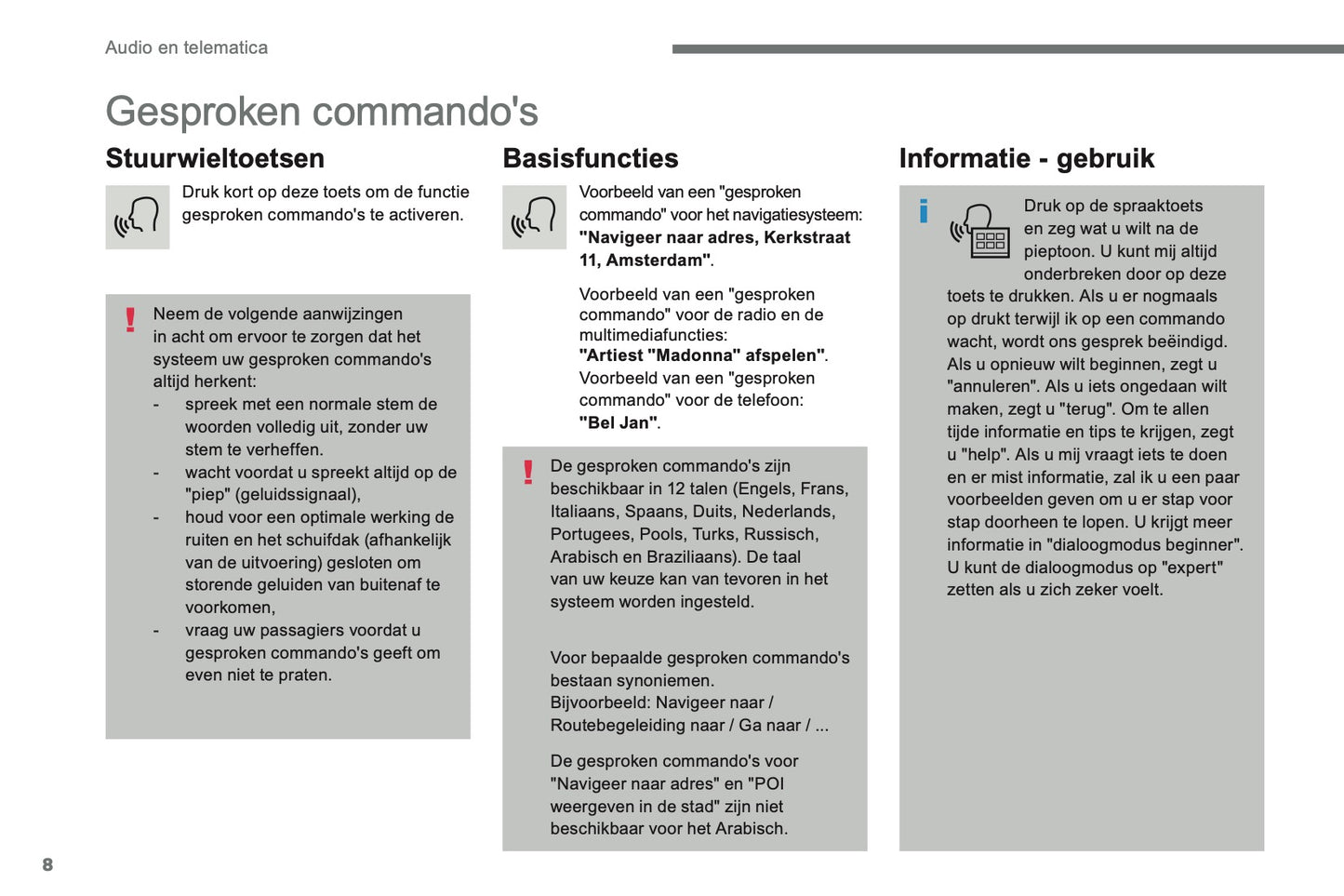 2016-2017 Citroën C3 Infotainment Handleiding | Nederlands