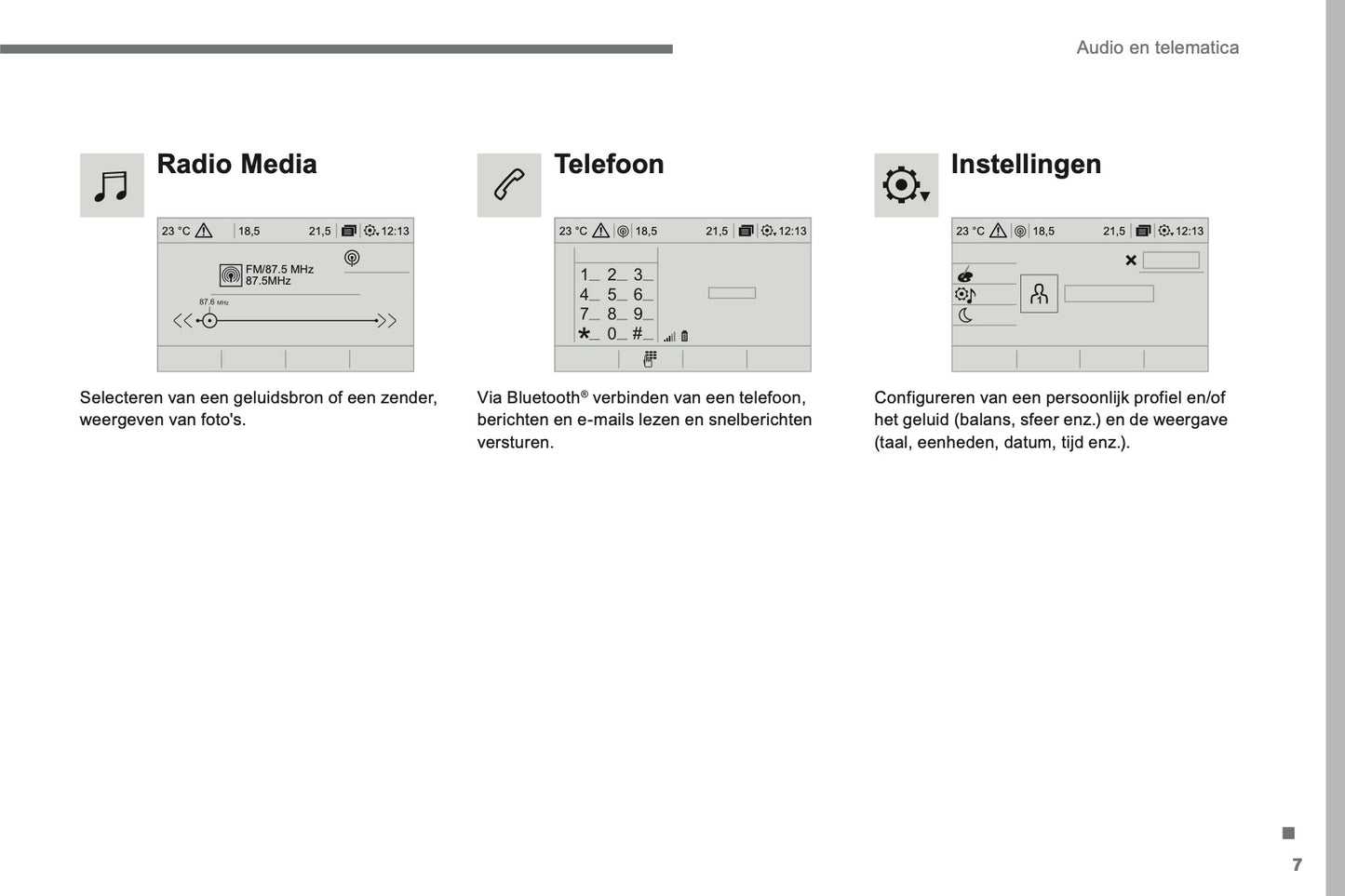 2016-2017 Citroën C3 Infotainment Handleiding | Nederlands