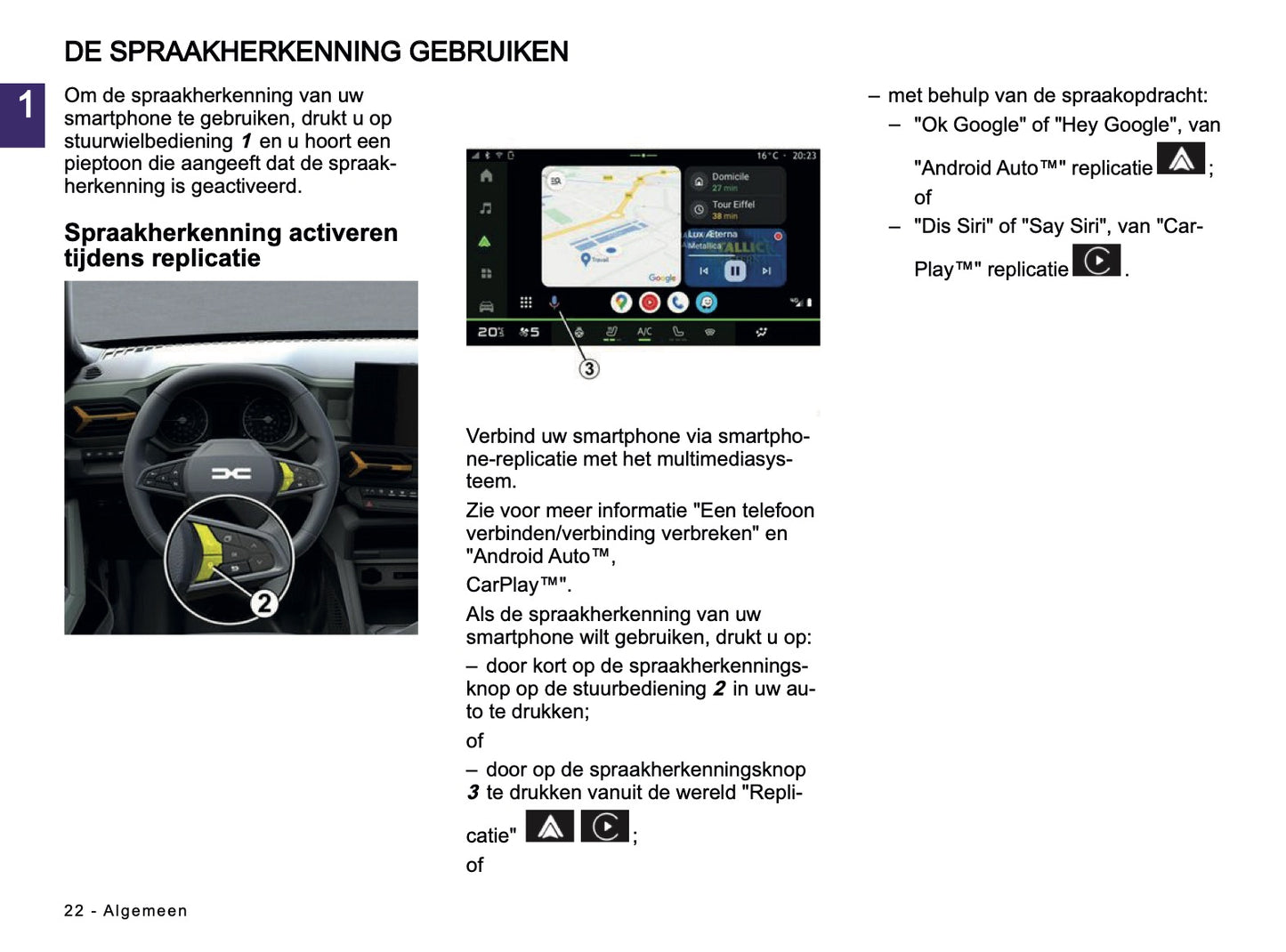 2024-2025 Dacia Media Nav Live Infotainment Handleiding | Nederlands