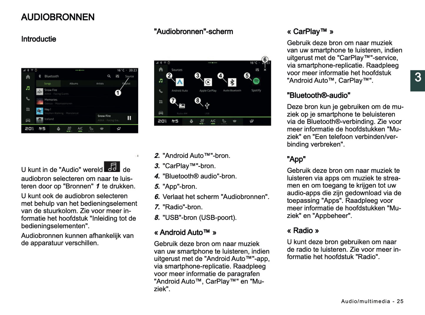 2024-2025 Dacia Media Nav Live Infotainment Handleiding | Nederlands