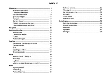 2024-2025 Dacia Media Nav Live Infotainment Handleiding | Nederlands