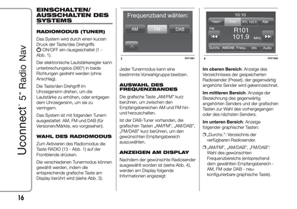2014-2015 Fiat Ducato Uconnect 5.0 Radio Nav Manual | German