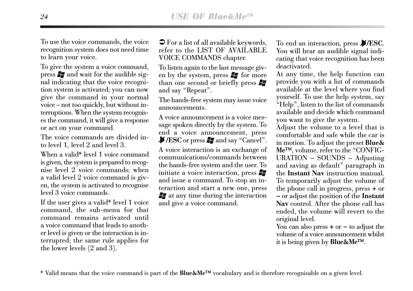 2011-2013 Lancia Delta Blue&Me Instant Nav Manual | English