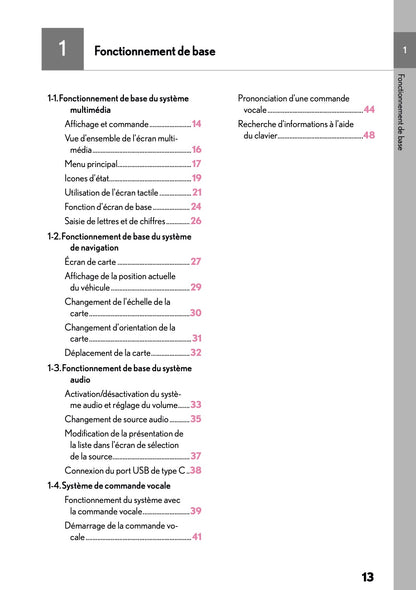 2025-2026 Lexus LBX Navigation Manual | French