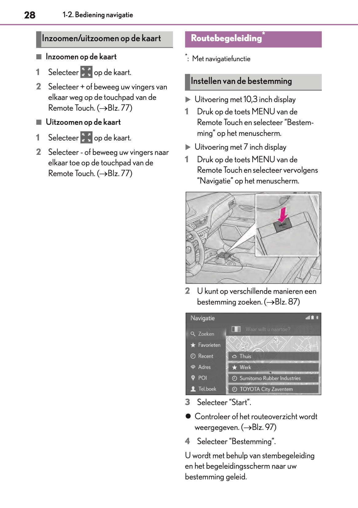 2019-2021 Lexus UX 250h Navigatie Handleiding | Nederlands