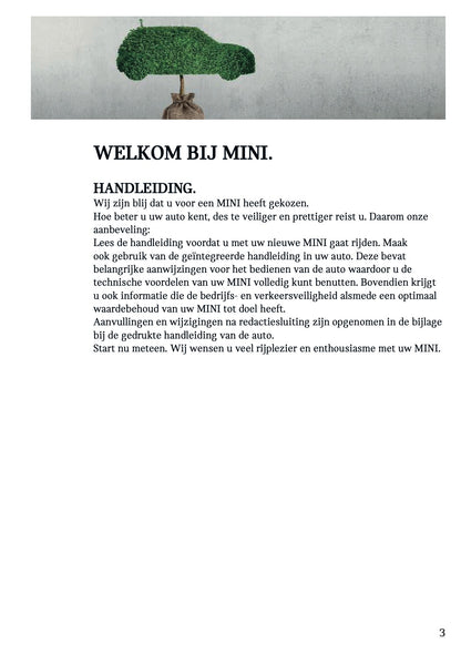 2023 Mini Mini Infotainment Manual | Dutch