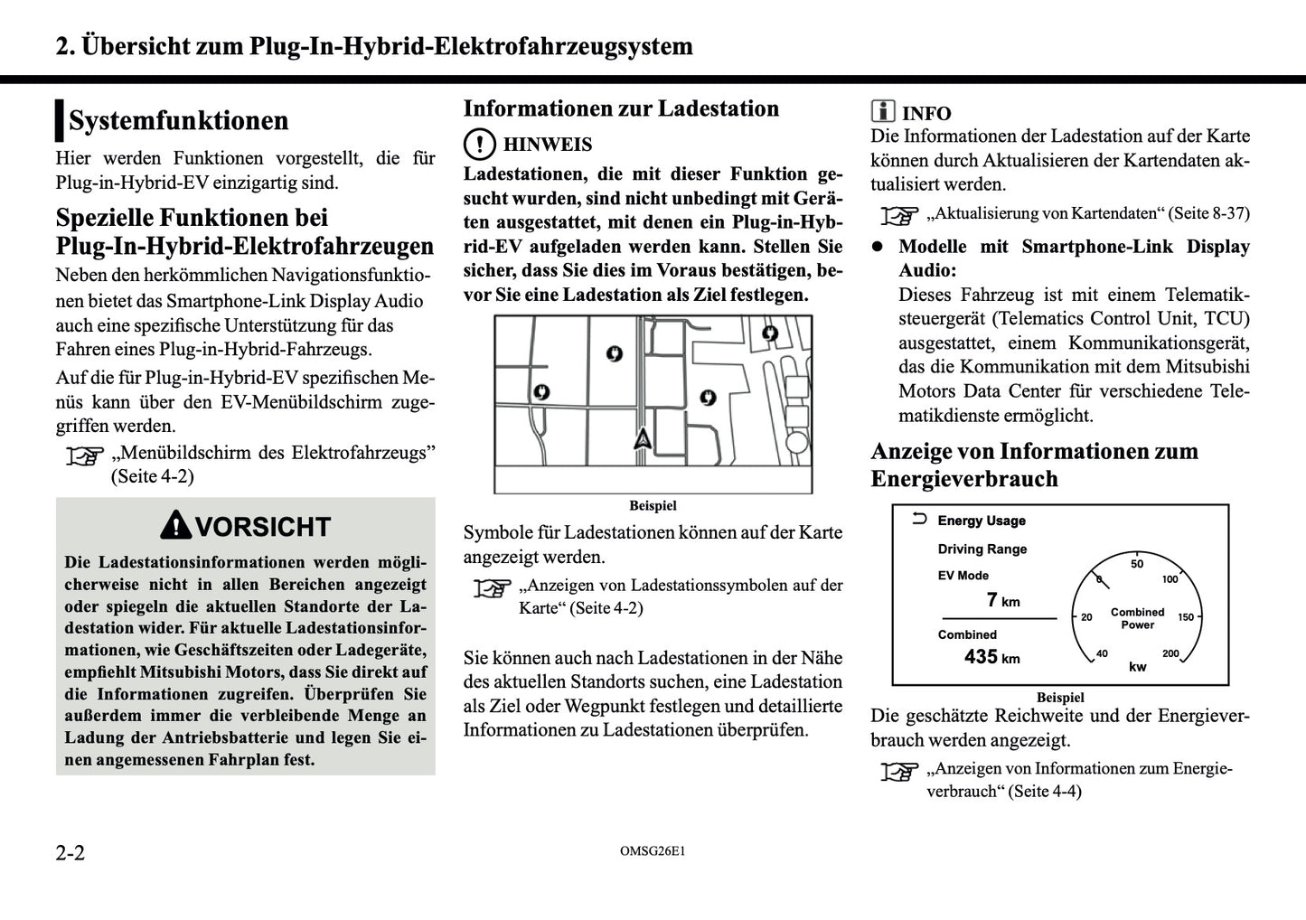 2026 Mitsubishi Outlander PHEV Smartphone Link Display Audio Manual | German