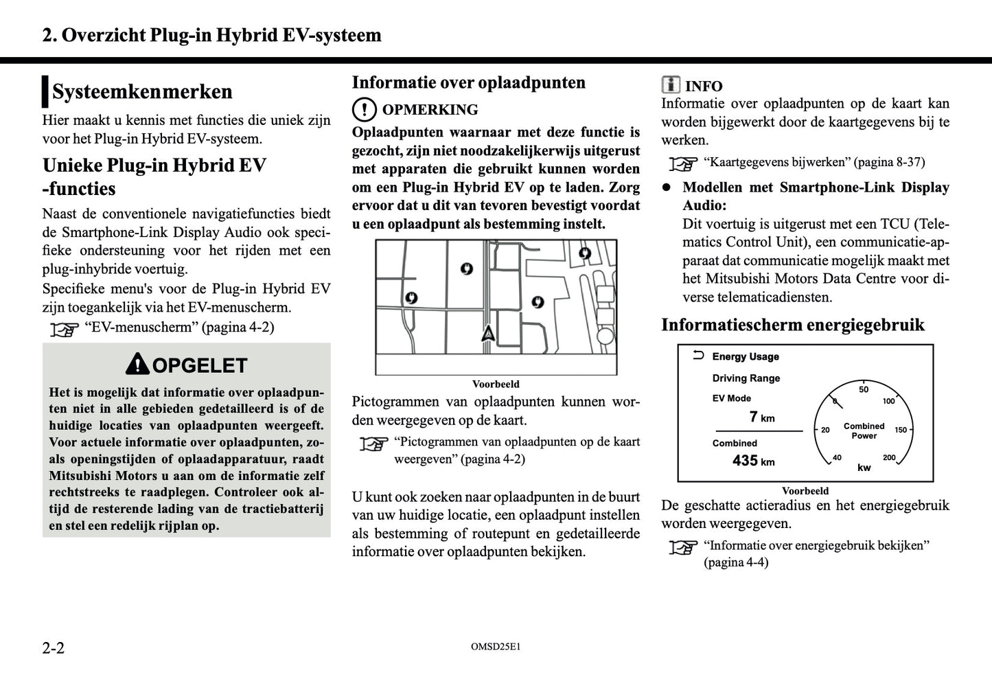 2025 Mitsubishi Outlander PHEV Smartphone Link Display Audio Handleiding | Nederlands