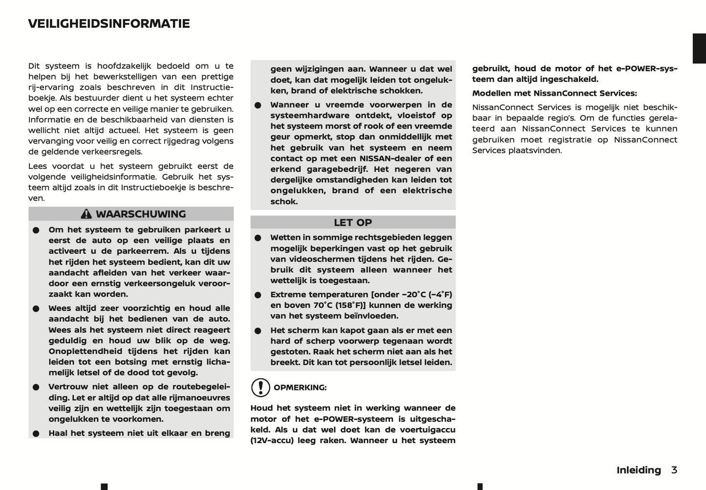 2022-2024 Nissan Connect Type A Infotainment Manual | Dutch