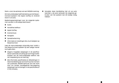 2018-2019 Nissan Connect Infotainment Handleiding | Nederlands