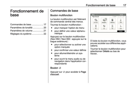 2016 Opel Cascada Infotainment Manual | French