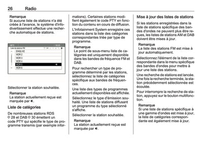 2016 Opel Cascada Infotainment Manual | French