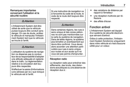 2016 Opel Cascada Infotainment Manual | French