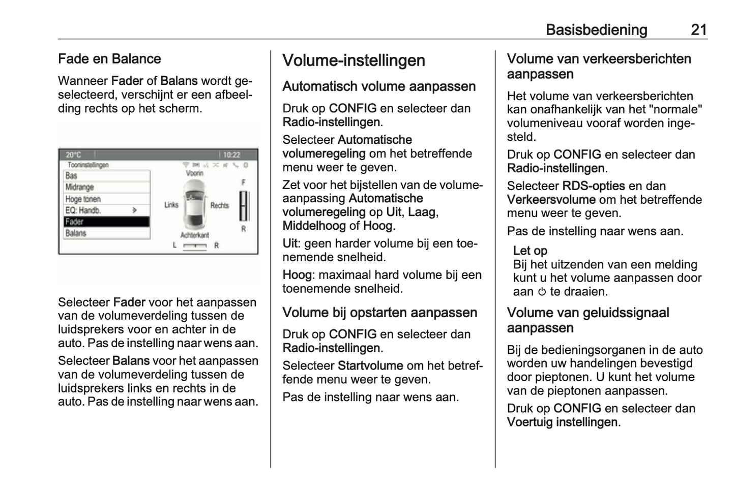 2016 Opel Cascada Infotainment Handleiding | Nederlands