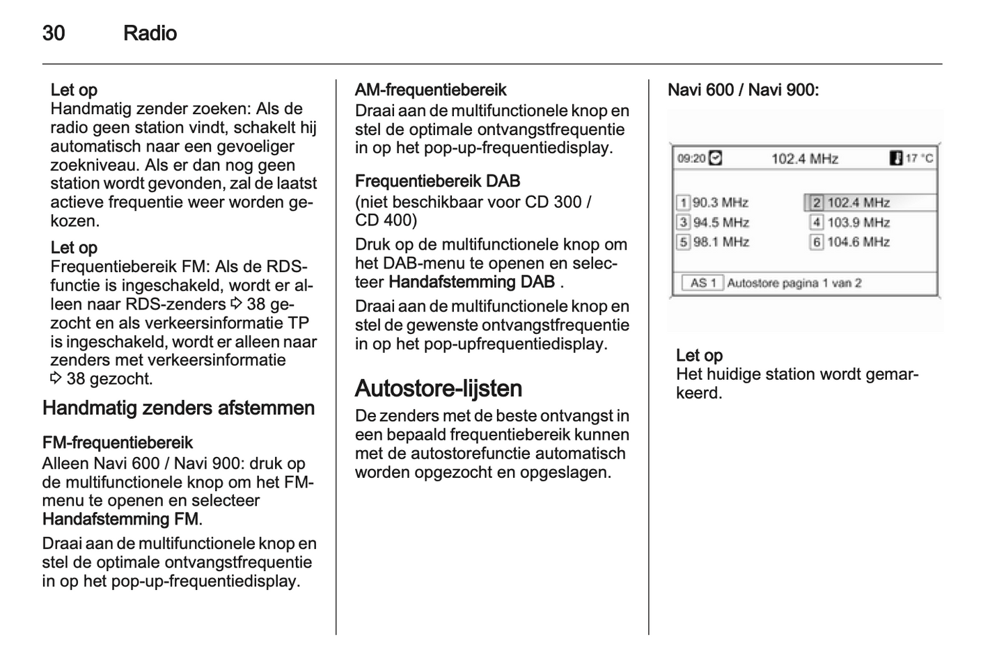 2013 Opel Zafira Tourer Infotainment Handleiding | Nederlands