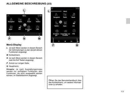 2023-2024 Renault Easy Link Infotainment Manual | German