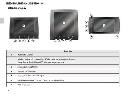 2023-2024 Renault Easy Link Infotainment Manual | German