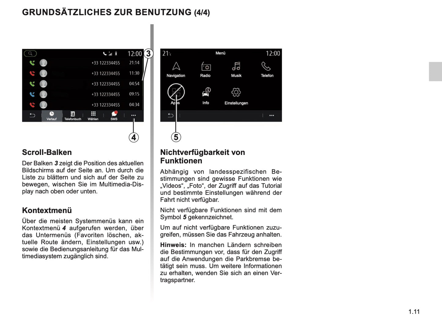 2023-2024 Renault Easy Link Infotainment Manual | German