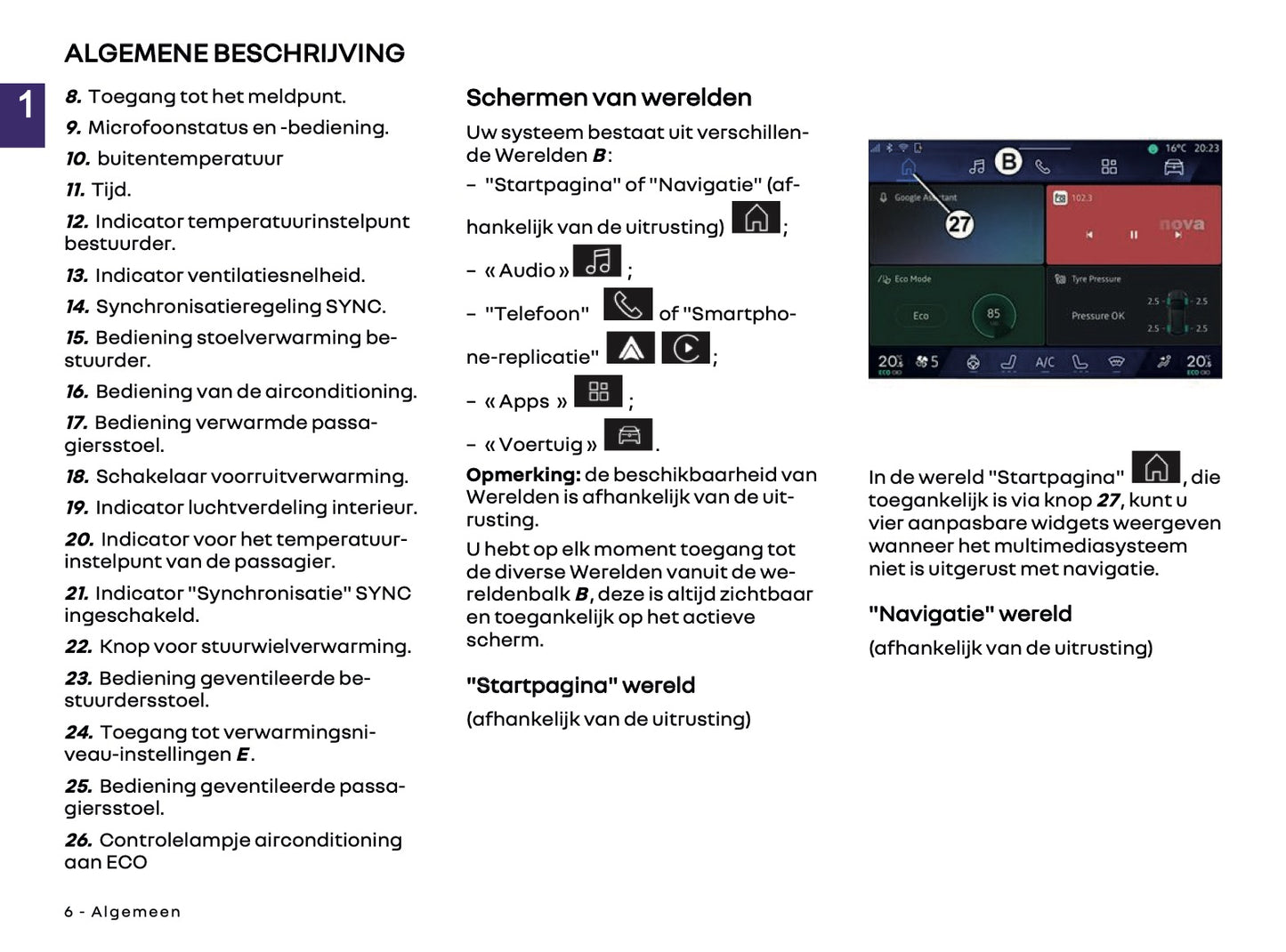 2025-2026 Renault Open R Link Infotainment Manual | Dutch