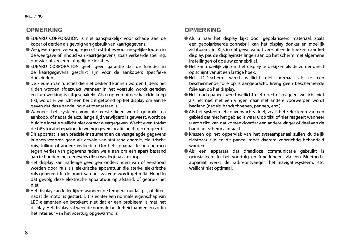 2025 Subaru Forester Infotainment Handleiding | Nederlands