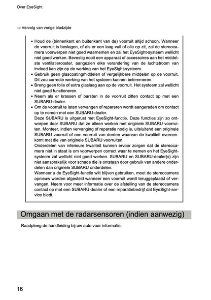 2022 Subaru Outback EyeSight Manual | Dutch