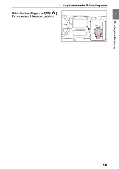 2025-2026 Toyota Aygo X Navigation Manual | German