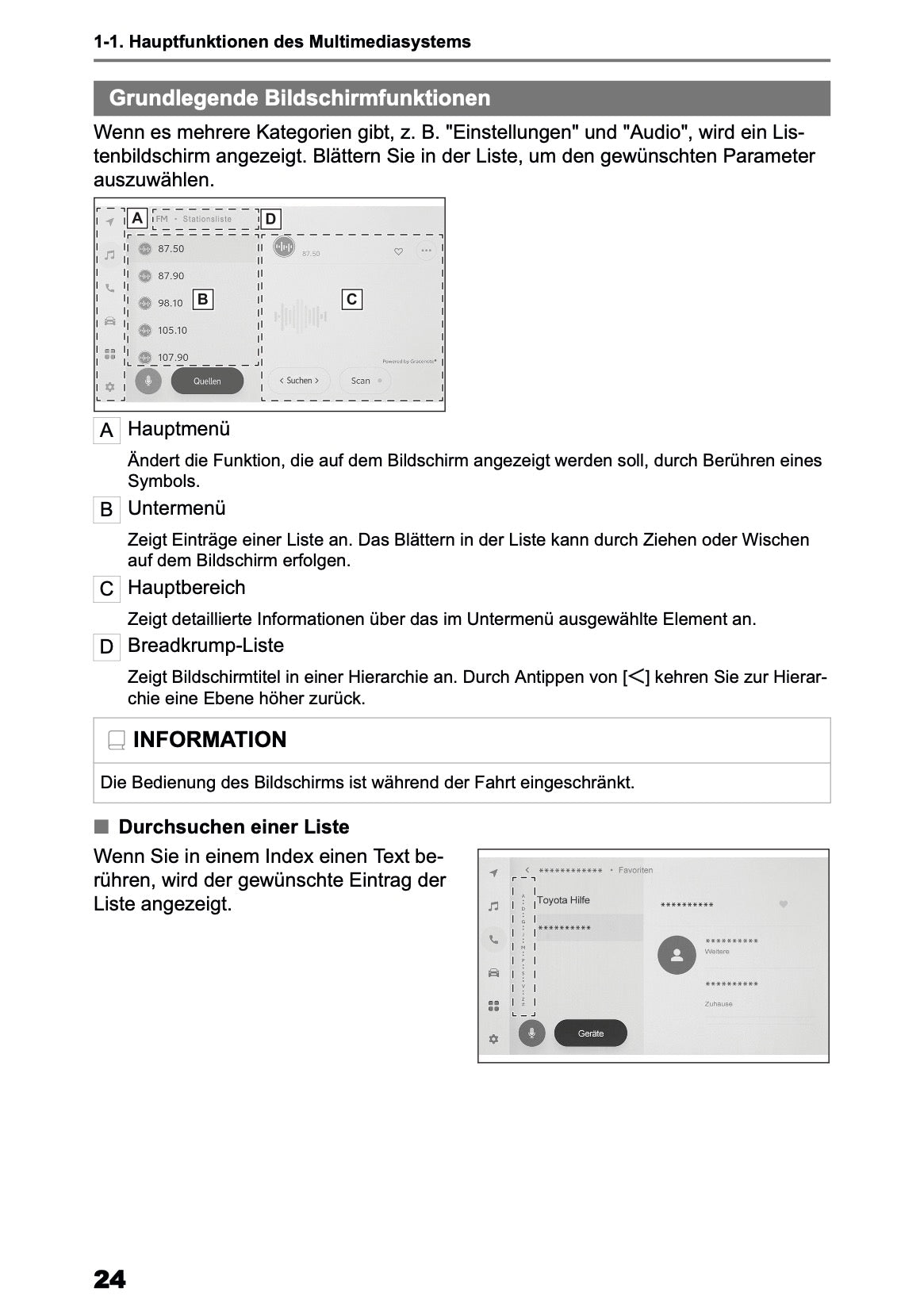 2025-2026 Toyota Aygo X Navigation Manual | German