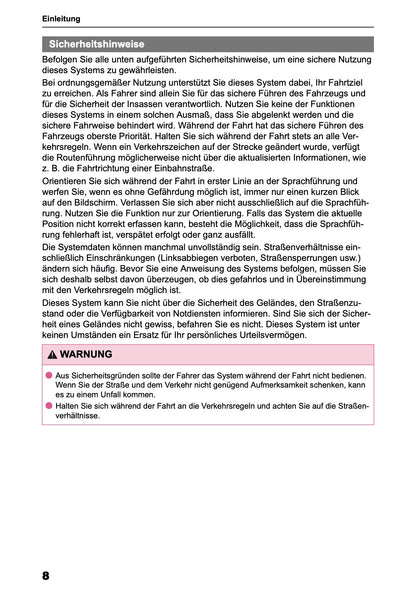 2025-2026 Toyota Aygo X Navigation Manual | German