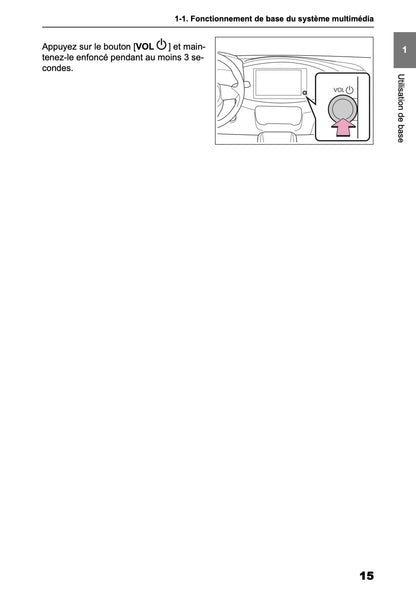 2025-2026 Toyota Aygo X Manuel de Navigation | Français